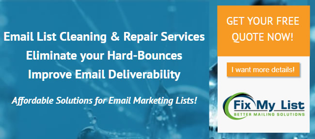 Email List Cleaning and Repair - FixMyList.com
